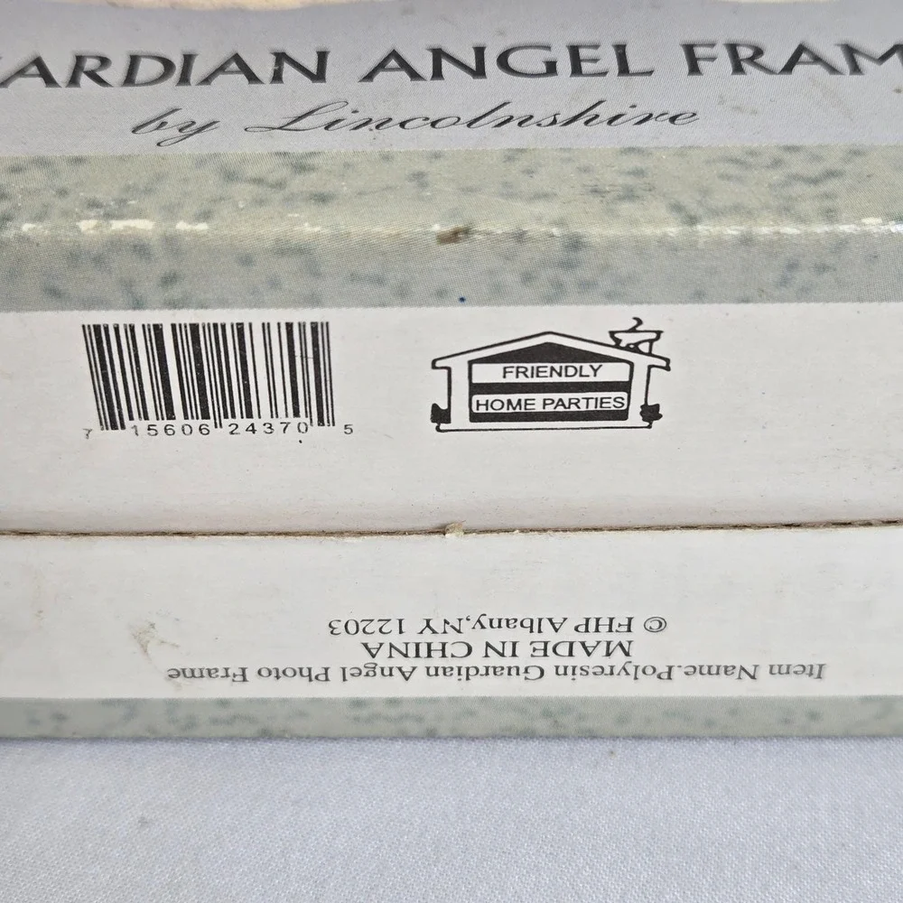 Polyresin Guardian Angel Picture Photo Frame by Lincolnshire With Box,‎ Vintage